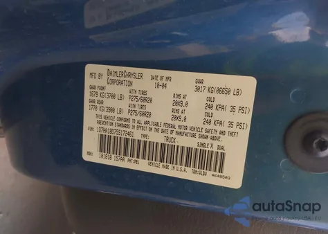 2005 Dodge Ram 1500 Slt/Laramie z USA, uszkodzony, nr VIN 1D7HA18D75S172461